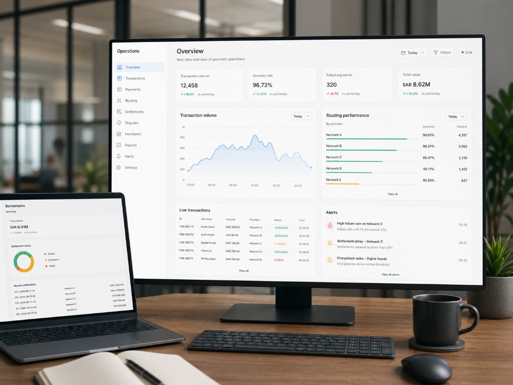 مشغل تجارة إلكترونية عالي الحركة — Operation management